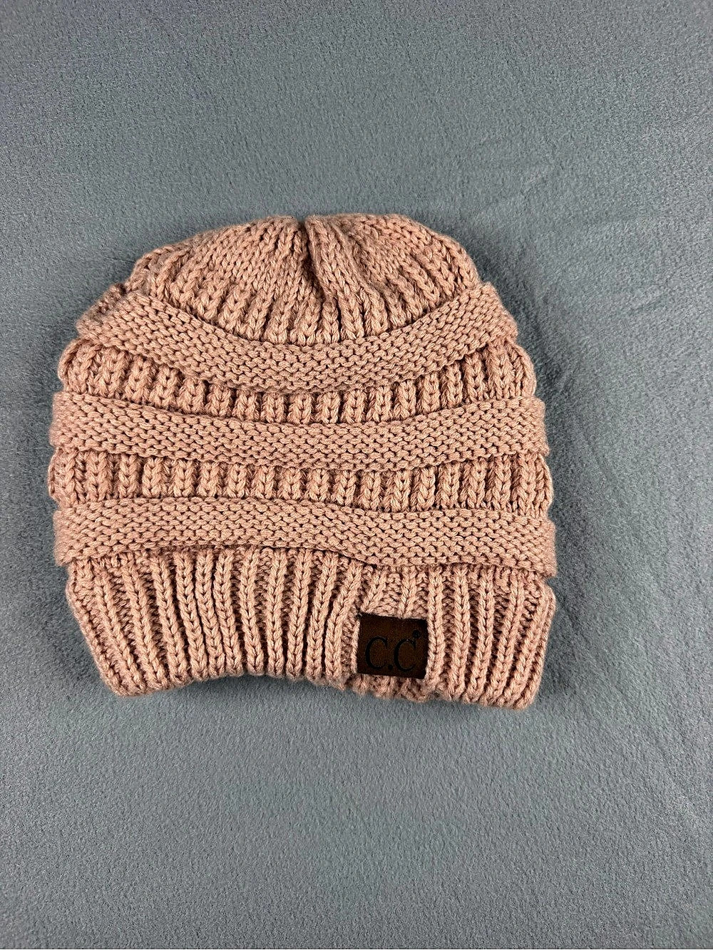 C.C Knit Beanie in Pink Like New